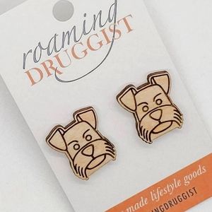 COPY - Mini schnauzer dog earring